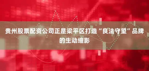 贵州股票配资公司正是梁平区打造“良法守望”品牌的生动缩影
